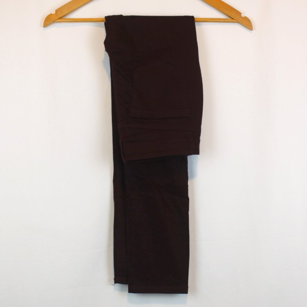 Buffalo David Bitton Hope Maroon Dark Purple Straight Slim Pants